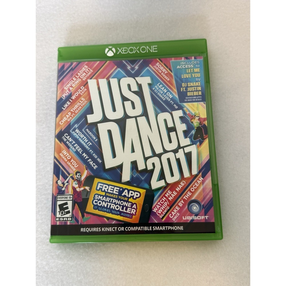 Just Dance 2017 Xbox One Game Disc & Case No Artwork Tested